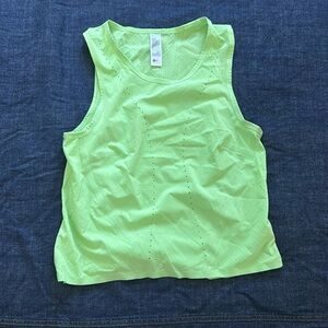 green lululemon swift ventilated running tank top